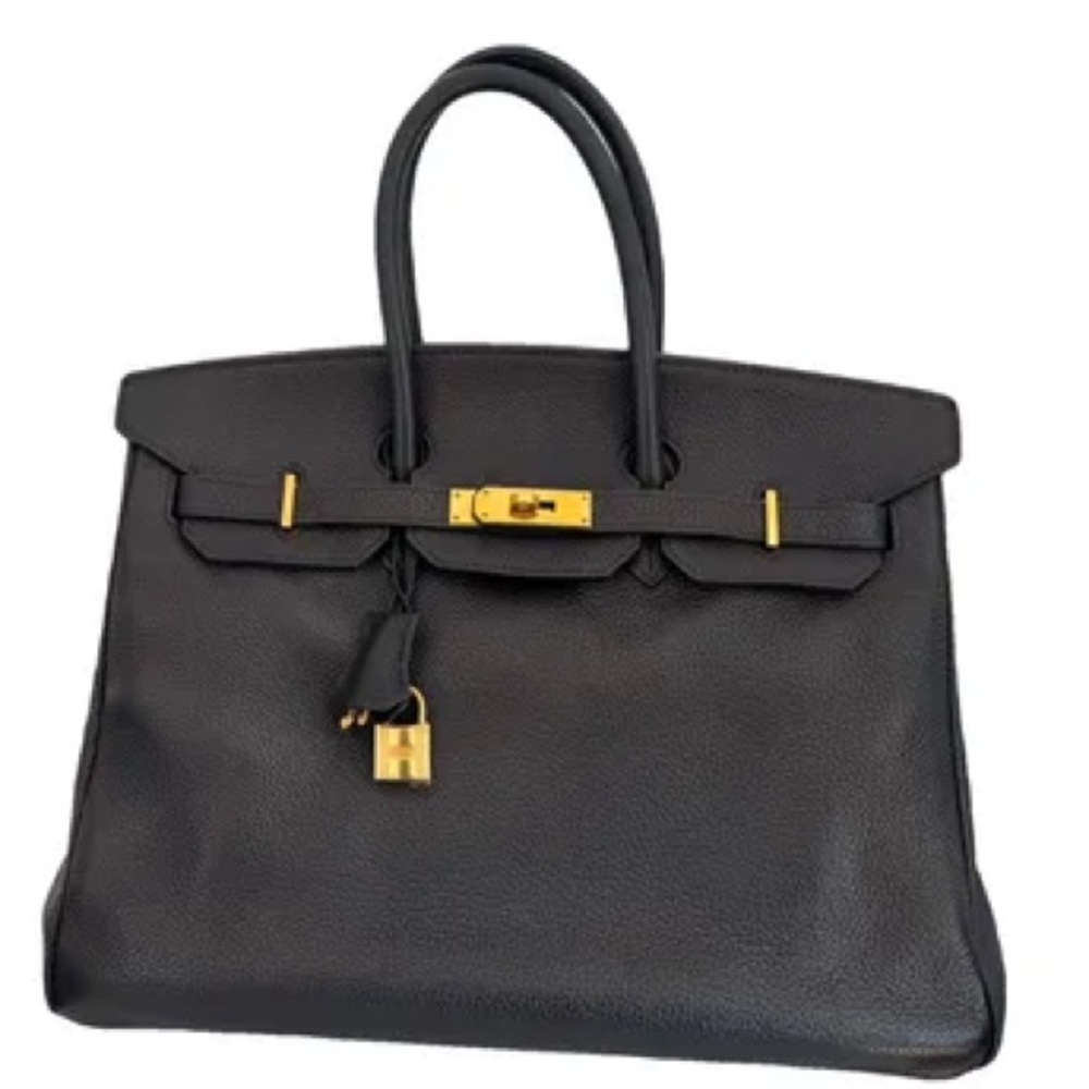 Hermès Birkin 35 Noir Black Togo Leather Gold Hardware  (RA Certificate) dustbag
